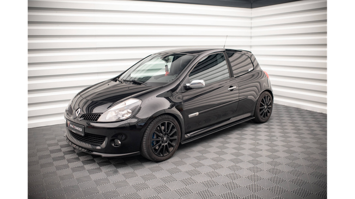 SIDE SKIRTS DIFFUSERS RENAULT CLIO MK3 RS Gloss Black | Spoilering ...