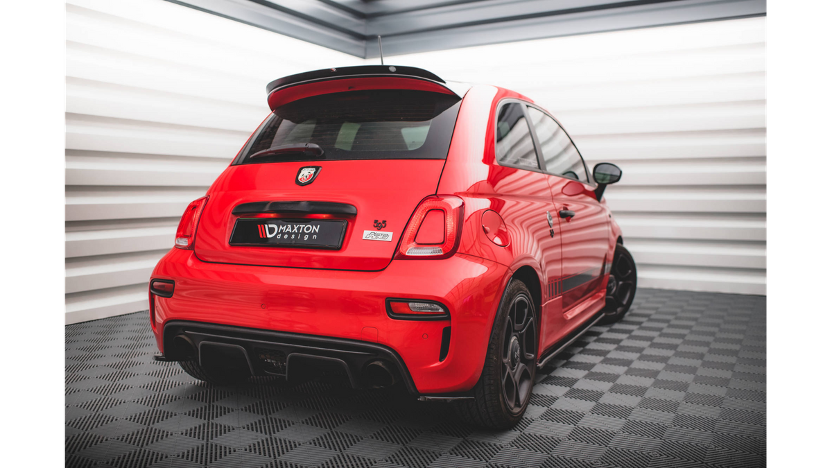 SPOILER EXTENSION FIAT 500 ABARTH MK1 FACELIFT Gloss Black | Spoilering ...