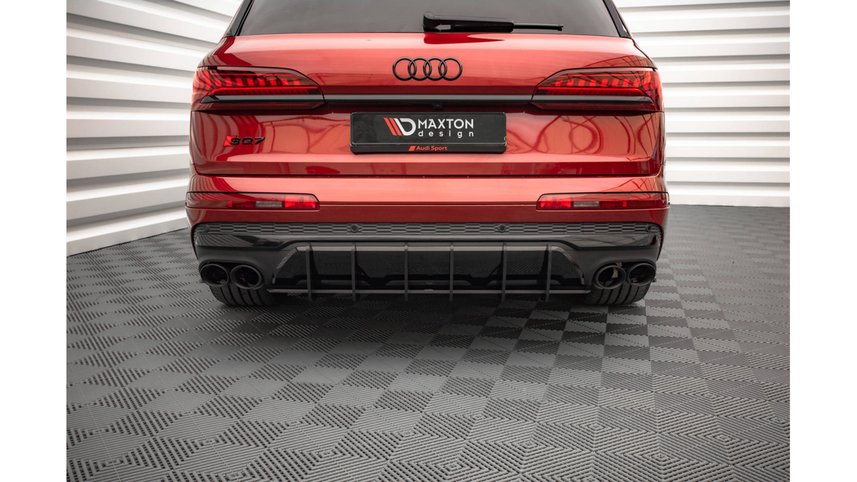 Street Pro Rear Diffuser Audi Sq7 Mk2 4m Facelift Black Red