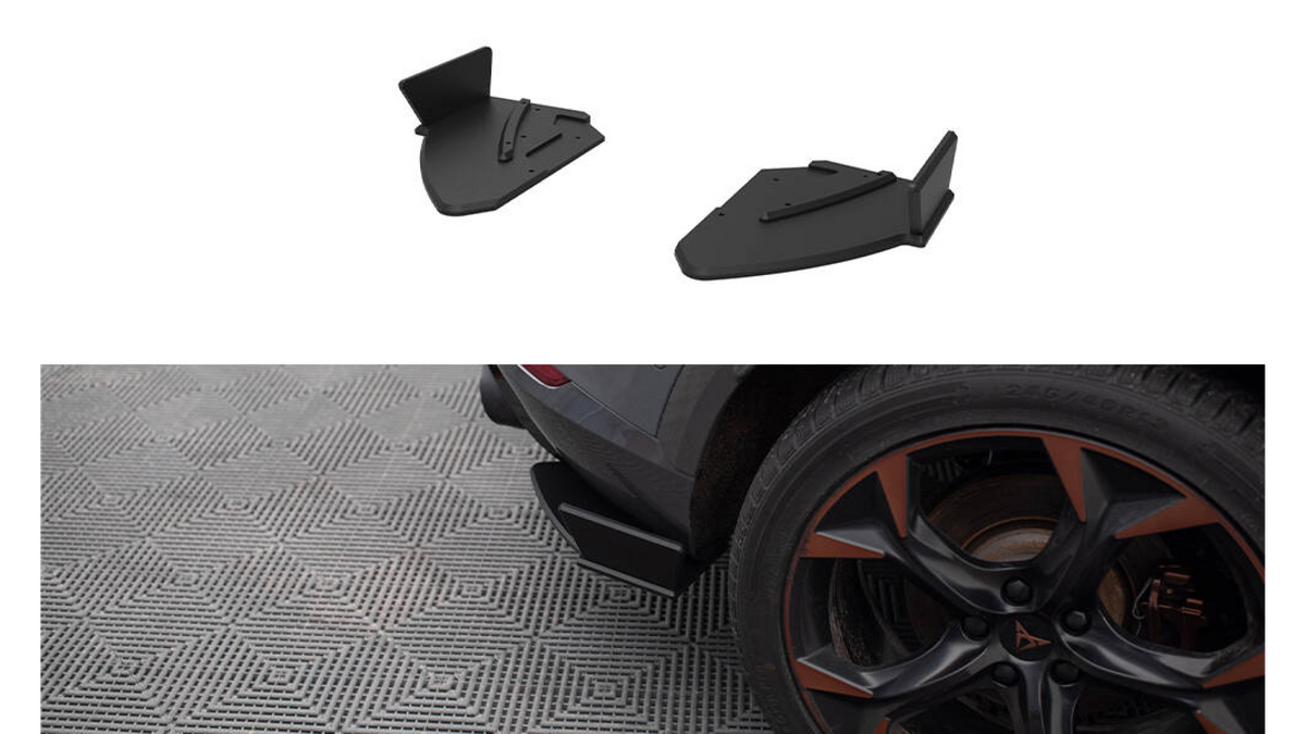 Street Pro Rear Side Splitters Cupra Formentor Mk1 Black | Spoilering ...