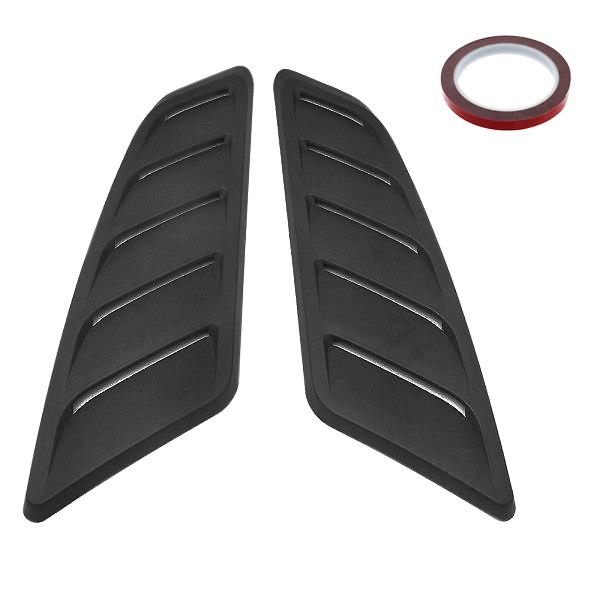 Universal Car Hood Louvers Black Spoilering \ Spoilering \ Universal