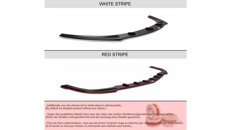 CENTRAL REAR SPLITTER AUDI A5 S-LINE FACELIFT (with a vertical bar) Gloss Black