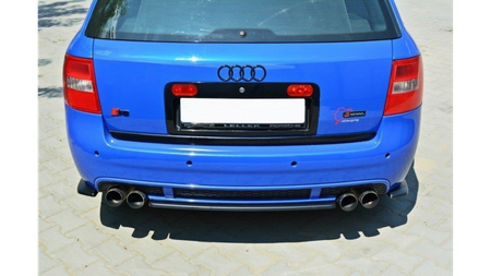 CENTRAL REAR SPLITTER AUDI RS6 C5 AVANT Gloss Black