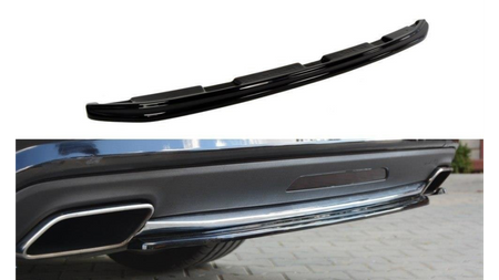 CENTRAL REAR SPLITTER MERCEDES CLS C218 (without a vertical bar) AMG LINE Gloss Black