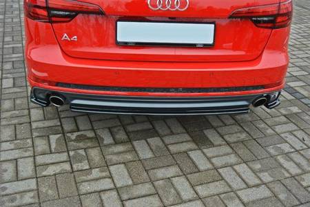 Central Rear Splitter Audi A4 B9 S-Line