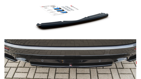 Central Rear Splitter Ford S-Max Vignale Mk2 Facelift Gloss Black