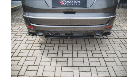 Central Rear Splitter Ford S-Max Vignale Mk2 Facelift Gloss Black