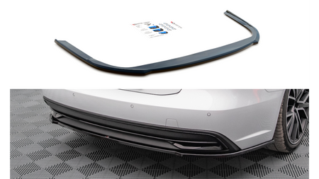 Central Rear Splitter for Audi A7 C8 Gloss Black