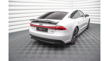 Central Rear Splitter for Audi A7 C8 Gloss Black