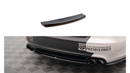 Central Rear Splitter for Audi S8 D4 Gloss Black