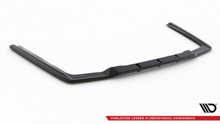 Central Rear Splitter (with vertical bars) Mercedes-Benz E63 AMG Sedan W212 Facelift Gloss Black