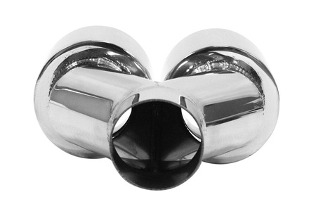 Double Exhaust Tip 2x89mm enter 60mm Polished Right