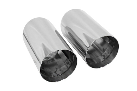 Double Exhaust Tip 70mm enter 67mm Chrome