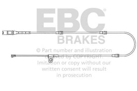 EFA139 - Czujnik zużycia klocków hamulcowych EBC Brakes BMW | X5 (E70) | X5 (F15) | X6 (E71) | X6 (F16) | BMW | X5