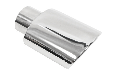 Exhaust Tip 120x75mm enter 63mm Polished
