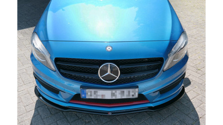 FRONT SPLITTER MERCEDES-BENZ W176 AMG-LINE PREFACE Gloss Black