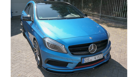 FRONT SPLITTER MERCEDES-BENZ W176 AMG-LINE PREFACE Gloss Black