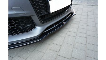 FRONT SPLITTER V.1 Audi RS7 Facelift Gloss Black