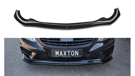 FRONT SPLITTER V.1 MERCEDES-BENZ S-CLASS AMG-LINE W222 Gloss Black