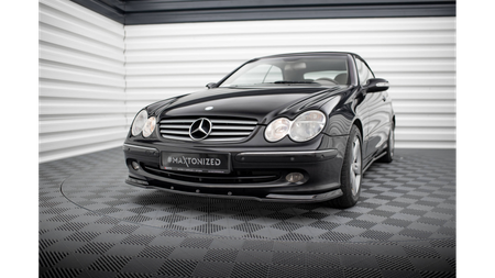 FRONT SPLITTER V.1 MERCEDES CLK W 209 FOR STANDARD VERSION Gloss Black