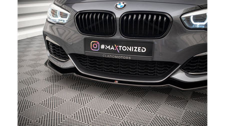 FRONT SPLITTER V.2 BMW 1 F20/F21 M-Power Gloss Black