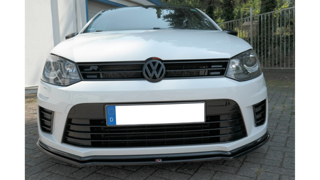 FRONT SPLITTER VOLKSWAGEN POLO MK5 R WRC Gloss Black