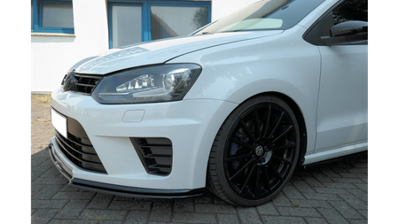 FRONT SPLITTER VOLKSWAGEN POLO MK5 R WRC Gloss Black