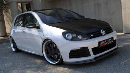 FRONT SPLITTER VW GOLF VI R Gloss Black