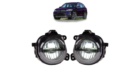 Fog Lights Set Smoke suitable for BMW X1 (F48) X4 (F26) X5 (F15) X6 (F16) X3 (F25) 2014-now