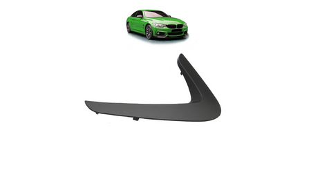 Front Fender Moulding Trim Set Gloss Black suitable for BMW 4 (F32) Coupe (F33) Convertible (F36) Gran Coupe 2013-now