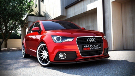 Front Splitter Audi A1 8X Gloss Black