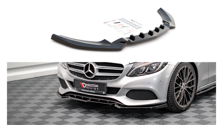 Front Splitter Mercedes-Benz C W205 Gloss Black