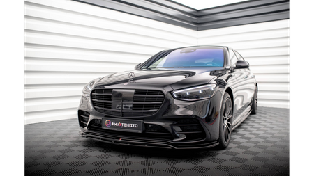 Front Splitter Mercedes-Benz S AMG-Line W223 Gloss Black