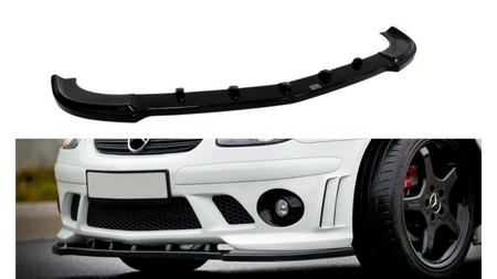 Front Splitter Mercedes SLK R170 For AMG 204 Bumper Gloss Black