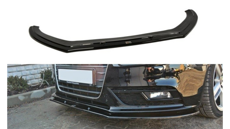 Front Splitter V.1 Audi A4 B8 FL Gloss Black