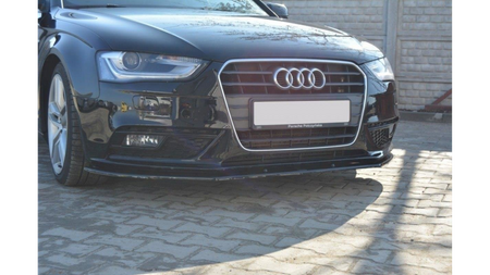 Front Splitter V.1 Audi A4 B8 FL Gloss Black