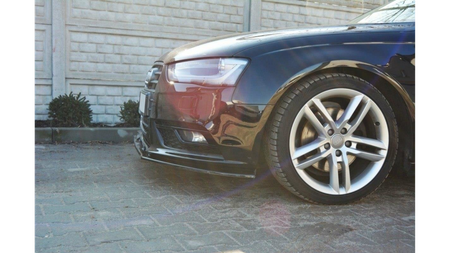 Front Splitter V.1 Audi A4 B8 FL Gloss Black