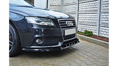 Front Splitter V.1 Audi A4 B8 Gloss Black