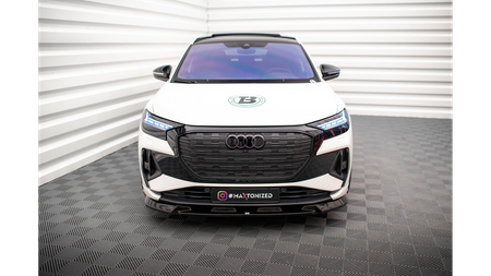 Front Splitter V.1 Audi Q4 e-tron Sportback Mk1 Gloss Black