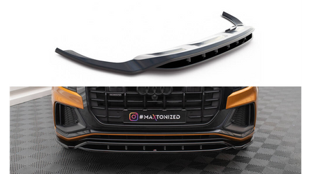 Front Splitter V.1 Audi Q8 S-line / SQ8 Mk1 Gloss Black