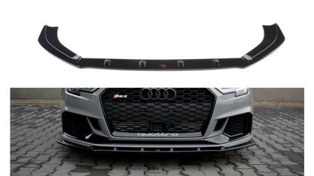 Front Splitter V.1 Audi RS3 8V FL Sedan Gloss Black