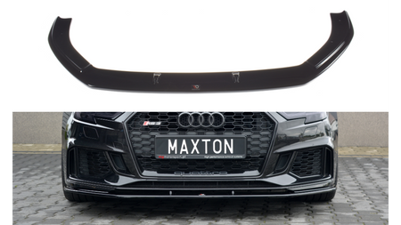 Front Splitter V.1 Audi RS3 8V FL Sportback Gloss Black