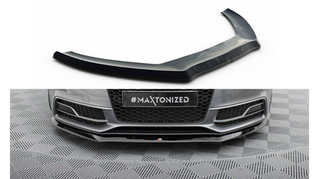 Front Splitter V.1 Audi S5 / A5 S-Line 8T FL Gloss Black