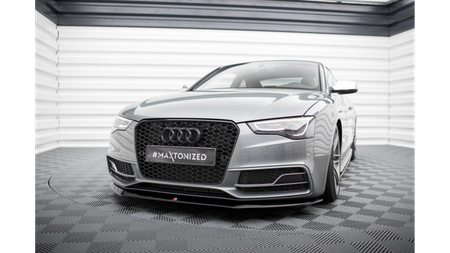 Front Splitter V.1 Audi S5 / A5 S-Line 8T FL Gloss Black