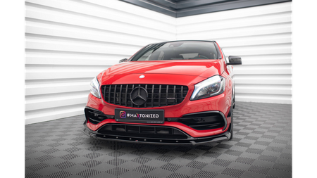 Front Splitter V.1 Mercedes-Benz A45 Aero W176 Facelift Gloss Black