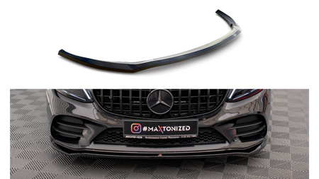 Front Splitter V.1 Mercedes-Benz C AMG Line Sedan / Coupe W205 / C205 Facelift Gloss Black