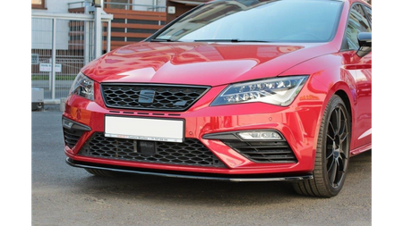 Front Splitter V.1 Seat Leon Cupra / FR Mk3 FL Gloss Black