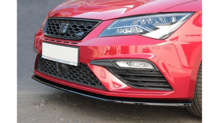 Front Splitter V.1 Seat Leon Cupra / FR Mk3 FL Gloss Black