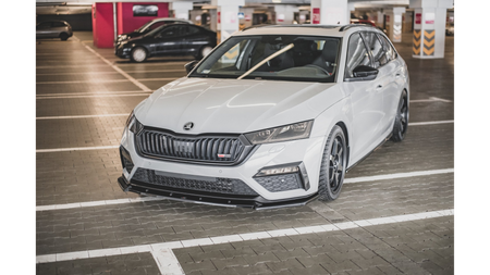 Front Splitter V.1 Skoda Octavia RS Mk4 Gloss Black