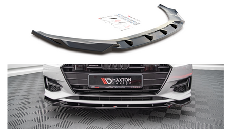 Front Splitter V.2 Audi A7 C8 Gloss Black